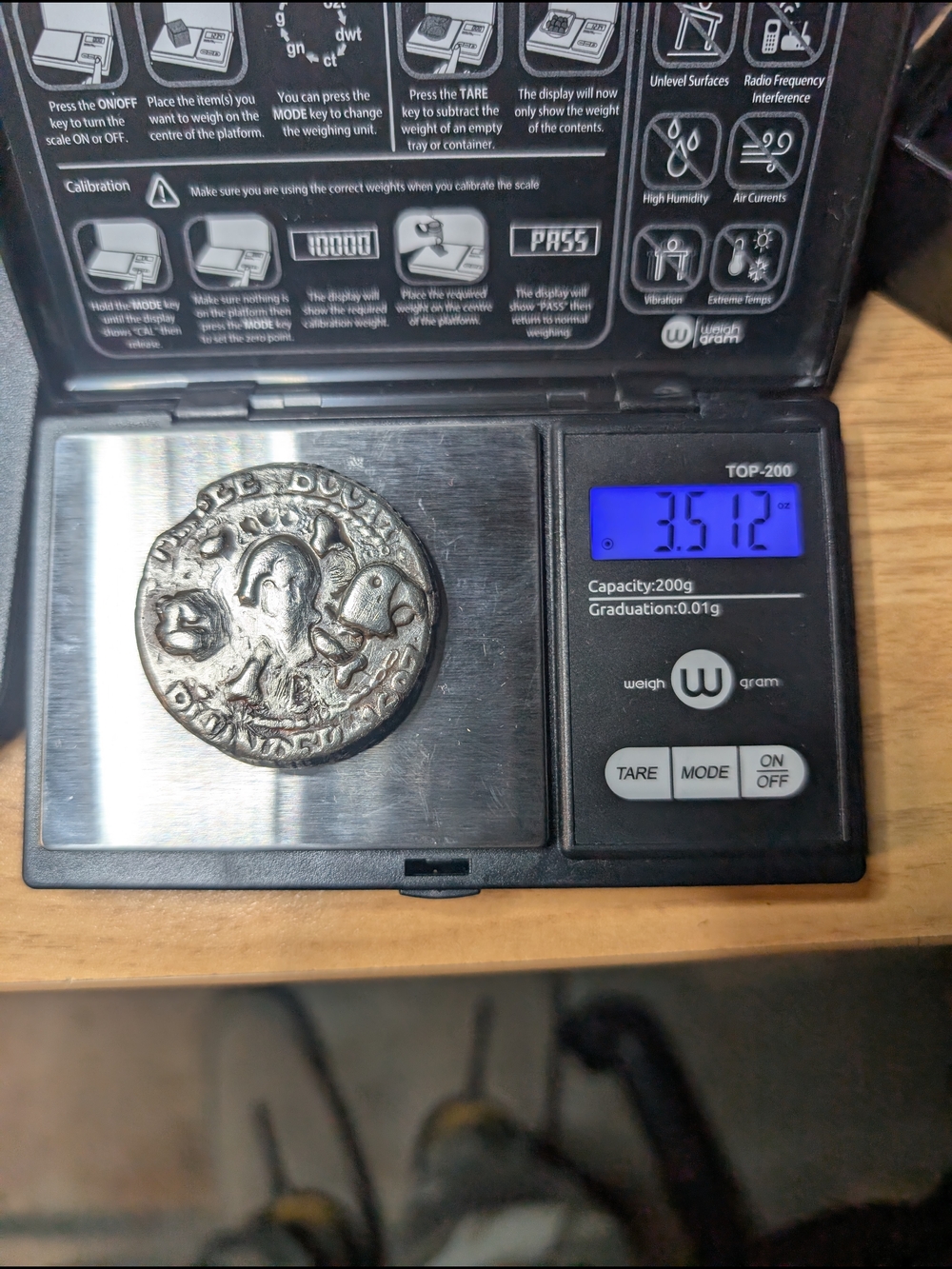 3.5oz Hand Pour silver Pirate Coin